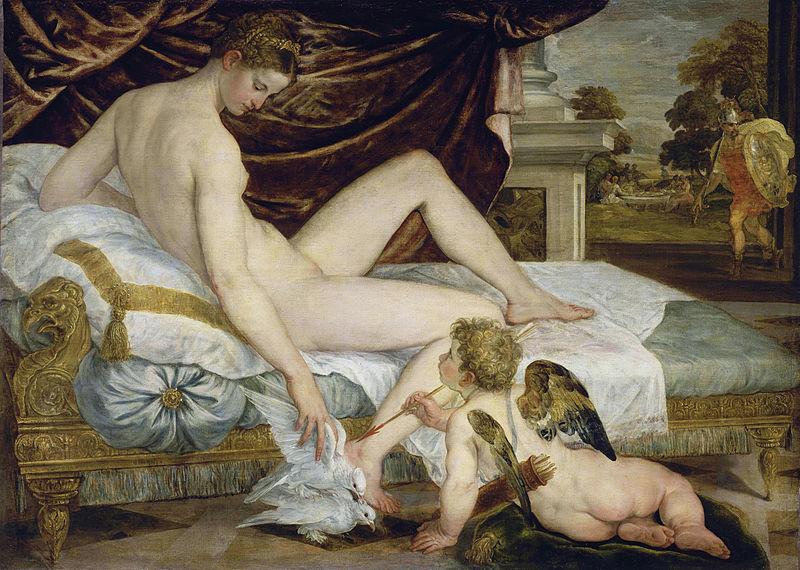 Lambert Sustris Venus and Love oil painting picture
